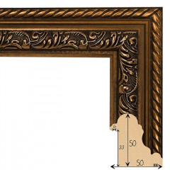 505-1 багет из пластика коричневый