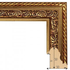 505-3 багет из пластика золото