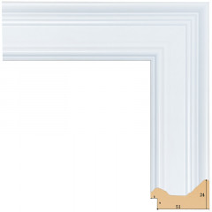 512-5 багет из пластика белый