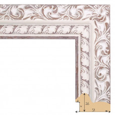 128-3 багет из пластика белый