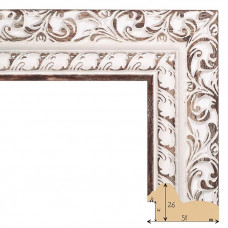 128-4 багет из пластика белый