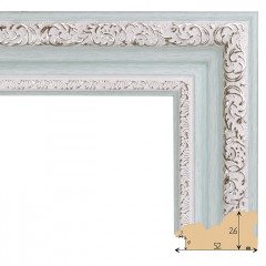 522-10 багет из пластика белый