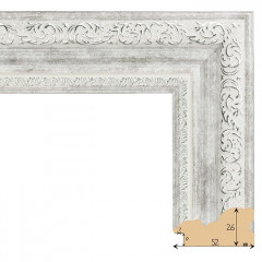 522-7 багет из пластика белый