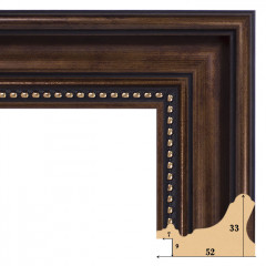 523-1 багет из пластика коричневый