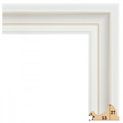 53-27 багет из пластика белый