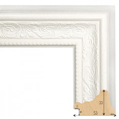 333-19 багет из пластика белый