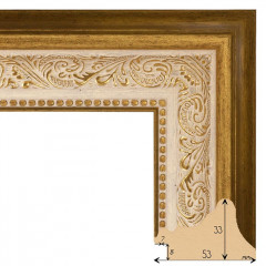 333-1 багет из пластика коричневый