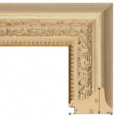 333-7 багет из пластика золото