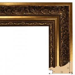 533-1 багет из пластика коричневый