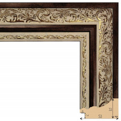 533-4 багет из пластика золото