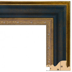 562-11 багет из пластика чёрный