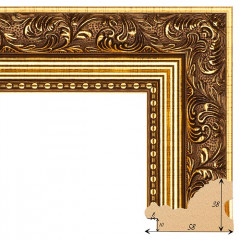 583-1 багет из пластика коричневый