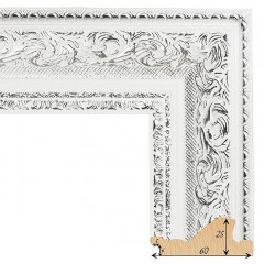 602-2 багет из пластика белый