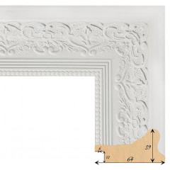 644-5 багет из пластика белый