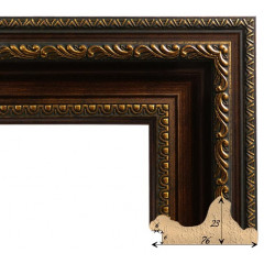 693-3 багет из пластика коричневый