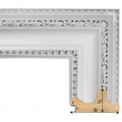 693-5 багет из пластика белый