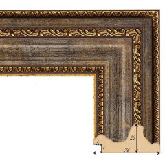 693-6 багет из пластика коричневый