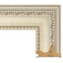 693-7 багет из пластика бежевый