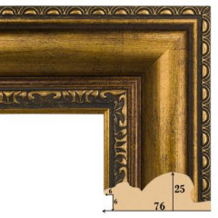 762-1 багет из пластика золото