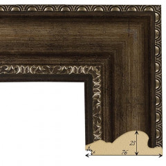 762-2 багет из пластика коричневый