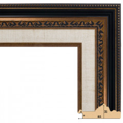 531-4 багет из пластика коричневый