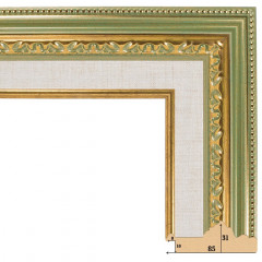 531-8 багет из пластика зелёный