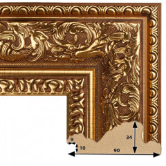 903-1 багет из пластика коричневый