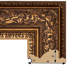 903-3 багет из пластика коричневый