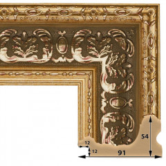 915-1 багет из пластика коричневый