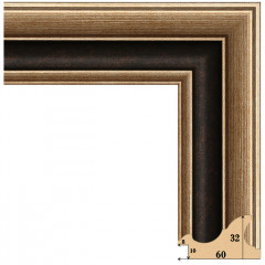 603-2 багет из пластика коричневый