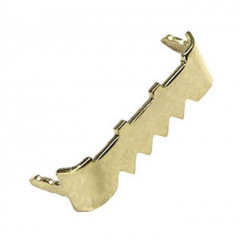 Зубчатая подвесная пластина Z-03 7х25х10 мм, латунь, 1000 шт.