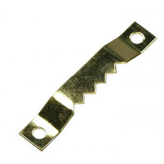 Зубчатая подвесная пластина Z-04 6х30х5 мм, латунь, 1000 шт.