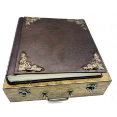 Милан кожаный альбом в кейсе