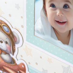 BP32323B альбом под наклейку голубой