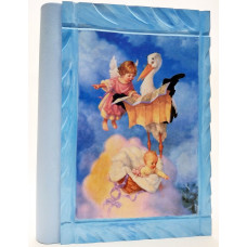 Аист детский альбом голубой