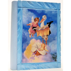 Аист детский альбом голубой