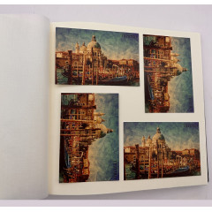 Москва кожаный альбом под наклейку 