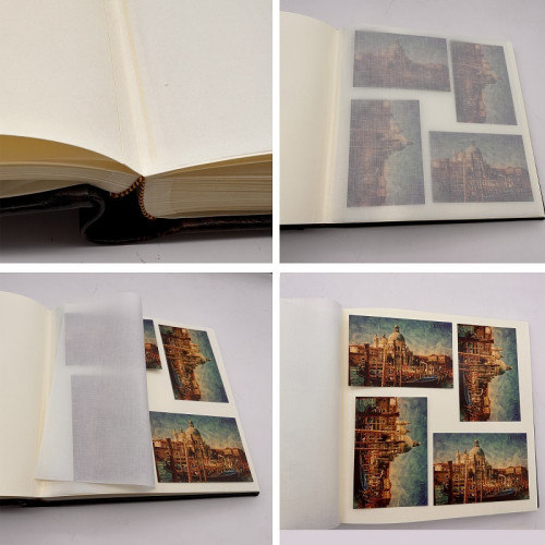 Цветы кожаный альбом под наклейку