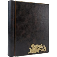 Крылатый лев кожаный альбом под наклейку