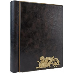 Крылатый лев кожаный альбом под наклейку