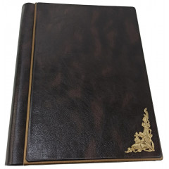 Цветы кожаный альбом под наклейку