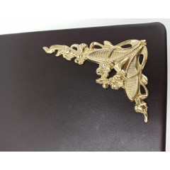 Цветы кожаный альбом под наклейку