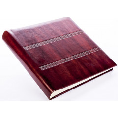 553-1 кожаный альбом под наклейку коричневый