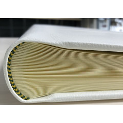 566-1 кожаный альбом под наклейку белый 