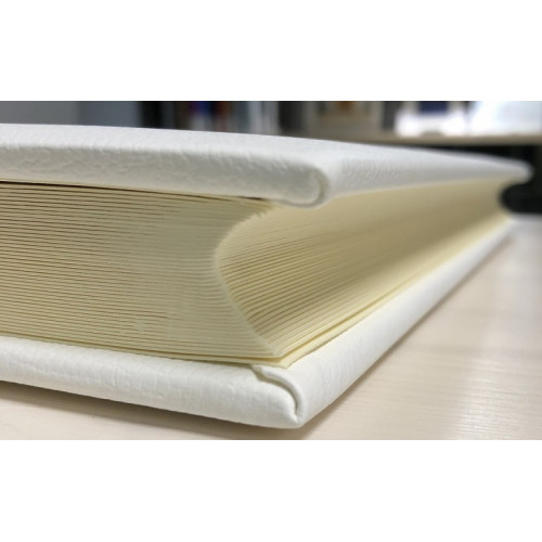 566-1 кожаный альбом под наклейку белый 