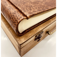 Aligator люкс кожаный фотоальбом в кейсе