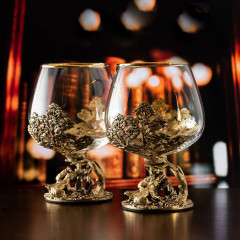 Набор 2 бокала для коньяка "Медведи", в коробке из дизайнерского картона 050402038