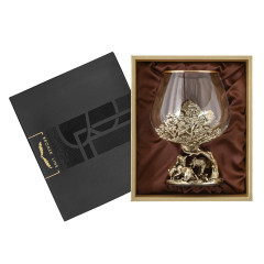 Бокал для коньяка Волки 420 мл в подарочной коробке 10058815