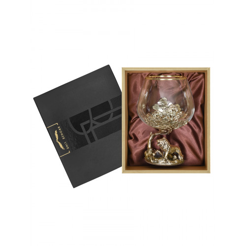 Бокал для коньяка Царь Лев 420 мл в подарочной коробке 10058966
