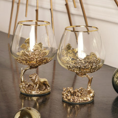 Набор 2 бокала для коньяка "Львица со львятами" и "Лев", в коробке из дизайнерского картона 1005896910058969